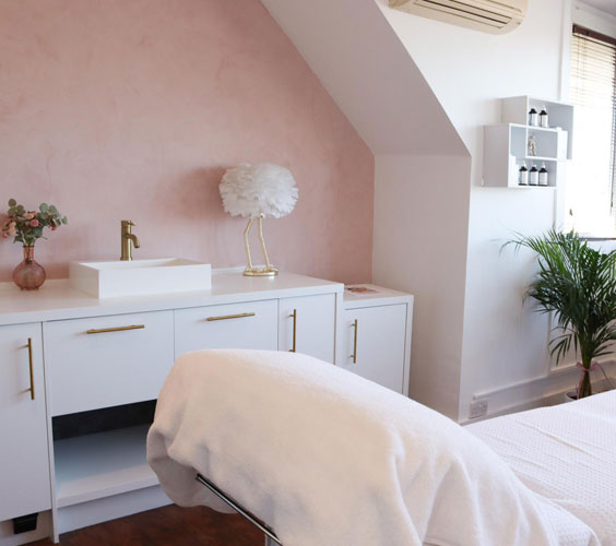 interior of ethos skin and laser clinic in Teddington